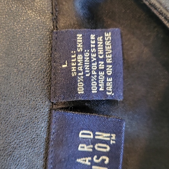 Hillard & Hanson 100% Lambskin Full Zip Fully Lined Leather Jacket w/ Pockets, M - Picture 8 of 14